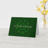 St Patrick's Day Gaelic Karte (Gelbe Blume)