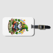 St. Patrick's Day Gamer Gnome Gepäckanhänger (Vorderseite (Horizontal))