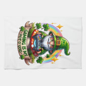 St. Patrick's Day Gamer Gnome Geschirrtuch (Horizontal)