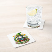 St. Patrick's Day Gamer Gnome Rechteckiger Pappuntersetzer (Vor Ort)
