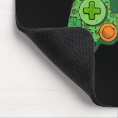 St Patricks Day Gamer Irish Game Controller Gamin Mousepad (Ecke)