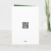 St. Patrick's Day-Gans mit Brille Karte (Rückseite)