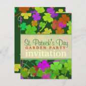 St. Patrick's Day Garden Party (v.2) Einladungen (Vorne/Hinten)