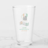 St Patricks Day Gastgeschenk Irish Beer Funny Pint Glas (Rückseite)
