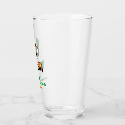 St Patricks Day Gastgeschenk Irish Beer Funny Pint Glas (Links)