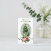 St. Patrick's Day Gebet Segen Religiöse Heilige Visitenkarte (Stehend Vorderseite)