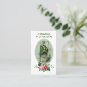 St Patricks Day Gebet Segen Religiöse Heilige Visitenkarte (Stehend Vorderseite)