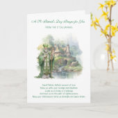 St. Patrick's Day Gebet und Segen Karte (Gelbe Blume)