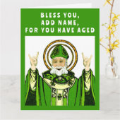 St. Patrick's Day Geburtstag Karte (Gelbe Blume)