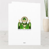 St. Patrick's Day Geburtstag Karte (Rückseite)