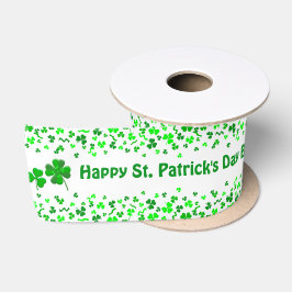 St. Patrick's Day Geburtstag Personalisierter Name Satinband
