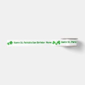 St. Patrick's Day Geburtstag Personalisierter Name Satinband (Vorderseite)