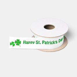 St. Patrick's Day Geburtstag Personalisierter Name Satinband