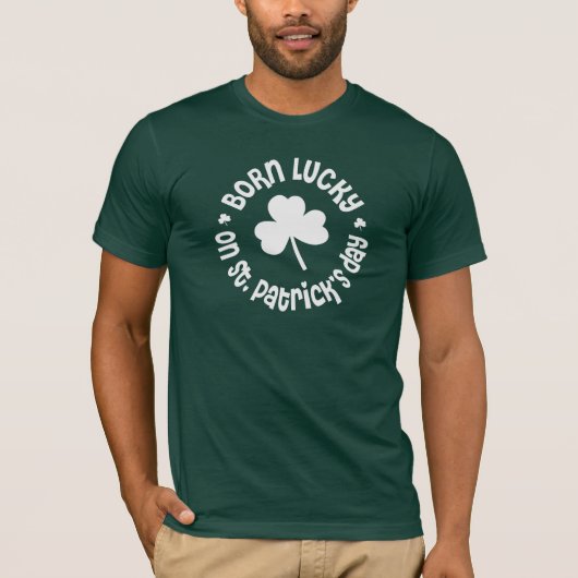 St Patricks Day Geburtstag T-Shirt (Vorderseite)