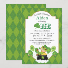 St. Patrick's Day Geburtstagseinladung