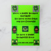 St Patrick's Day Geburtstagsgrußkarte Karte (Innenseite)
