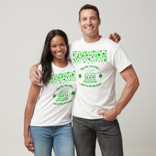 St. Patrick's Day Geburtstagskuchen Benutzerdefini T-Shirt
