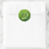 St. Patrick's Day Gecko Runder Aufkleber (Tasche)