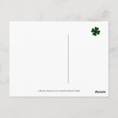 St. Patrick's Day Gelbe Labrador Baby Postkarte (Rückseite)