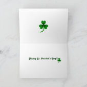 St. Patrick's Day Gelbe Labrador Rainbow Karte (Innenseite)