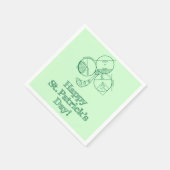 St. Patrick's Day Geometrie Servietten (Ecke)
