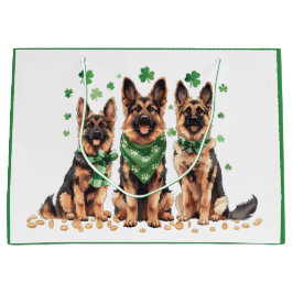 St. Patrick's Day German Shepherd Dogs Große Geschenktüte