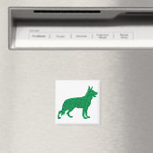 St. Patrick's Day German Shepherd Magnet (In Situ (Geschirrspüler))