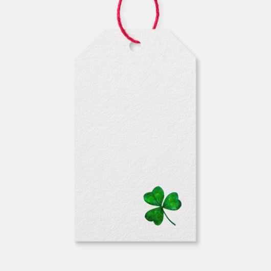 St. Patrick's Day Geschenkanhänger (Rückseite)