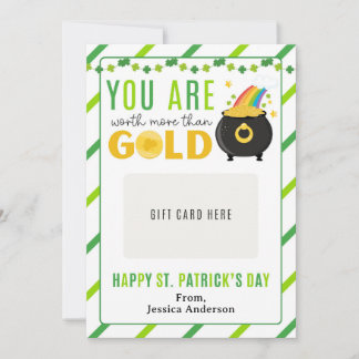 St. Patrick's Day Geschenkkarte für Lehrer Einladung