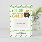 St. Patrick's Day Geschenkkarte für Lehrer Einladung (Stehend Vorderseite)
