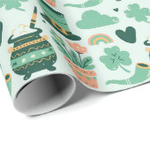 St Patrick's Day Geschenkpapier (Rolleneckpunkt)