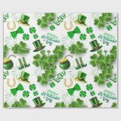 St. Patrick's Day Geschenkpapier (Flach)