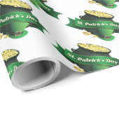 St. Patrick's Day Geschenkpapier (Rolleneckpunkt)
