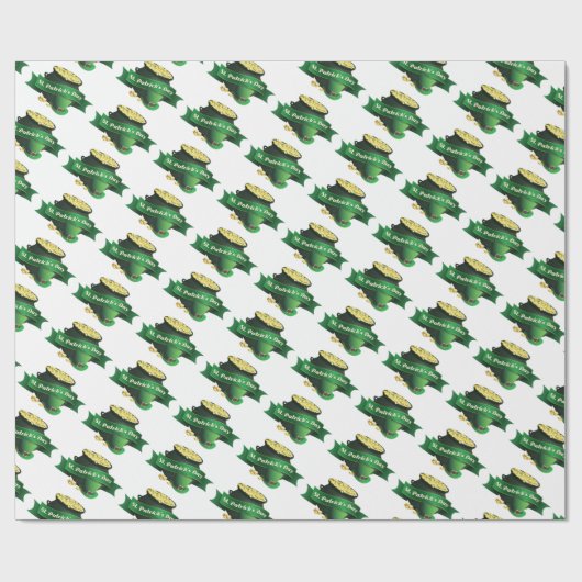 St. Patrick's Day Geschenkpapier (Flach)