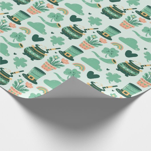 St.Patrick's Day Geschenkpapier (Ecke)