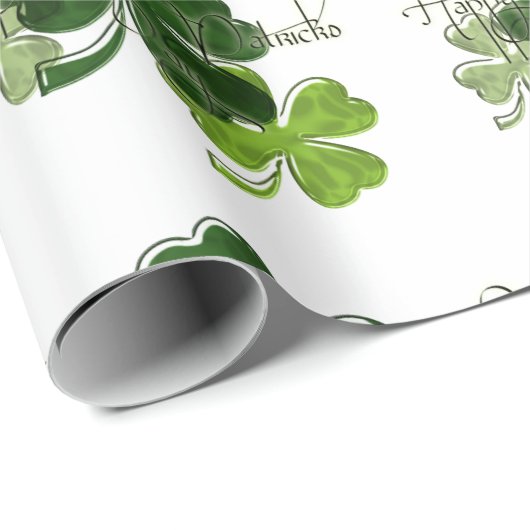 St. Patrick's Day Geschenkpapier (Rolleneckpunkt)