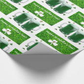 St. Patrick's Day Geschenkpapier Bier (Ecke)