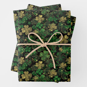 St Patricks Day Geschenkpapier Flachblatt-Set aus  Set