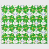 St. Patrick's Day Geschenkpapier Kleeblatt (Flach)