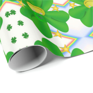 St. Patrick's Day Geschenkpapier Kleeblatt