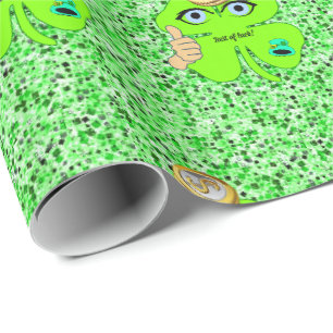 St. Patrick's Day Geschenkpapier Kleeblatt
