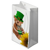 St. Patrick's Day Geschenktasche Teddy Bear Kleine Geschenktüte (Vorderseite Schrägansicht)