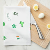 St. Patrick's Day Geschirrtuch (Viertel Falte)