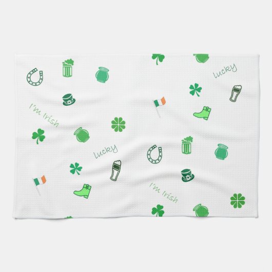 St. Patrick's Day Geschirrtuch (Horizontal)