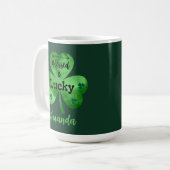 St. Patrick's Day Gesegnet und glückliche Tasse (Vorderseite Links)