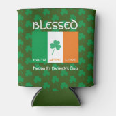 St Patricks Day Gesegnetes Faith Hope Liebe Irish Dosenkühler (Vorderseite)