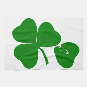 St Patrick's Day - Get Lucky 3 + 1 leaves = 4 Handtuch