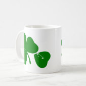 St Patrick's Day - Get Lucky 3 + 1 leaves = 4 Kaffeetasse (Vorderseite Links)