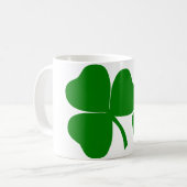 St Patrick's Day - Get Lucky 3 + 1 leaves = 4 Kaffeetasse (Vorderseite Links)