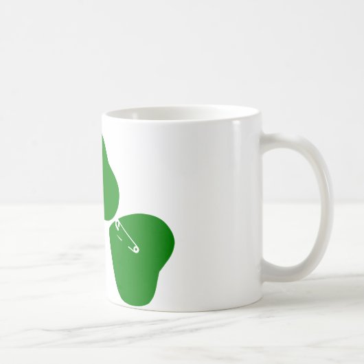 St Patrick's Day - Get Lucky 3 + 1 leaves = 4 Kaffeetasse (Rechts)